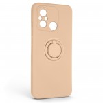Чехол накладка ArmorStandart TPU Icon Ring для Xiaomi Redmi 12C Pink Sand (ARM68794)