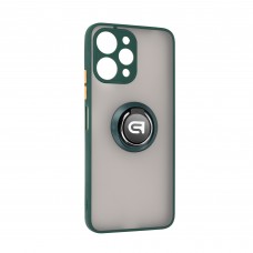 Чехол накладка ArmorStandart PC Frosted Matte Ring для Xiaomi Redmi 12 4G Dark Green (ARM68903)