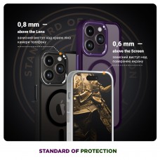 Чехол накладка Armorstandart TPU Unit MagSafe для Apple iPhone 15 Matte Clear Silver (ARM69348)