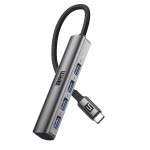 USB HUB ArmorStandart Type-C-USB 4USB Gray (ARM69364)
