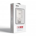 Сетевое зарядное устройство ArmorStandart AR35 1USB 1Type-C PD30W 3A QC3.0 White (ARM69689)