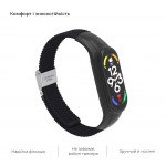 Ремешок Nylon ArmorStandart Braided Solo Loop для Xiaomi Mi Band 7/6/5/4 Black (ARM69902)