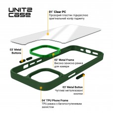 Чехол накладка ArmorStandart PC UNIT2 для Apple iPhone 14 Green (ARM69940)