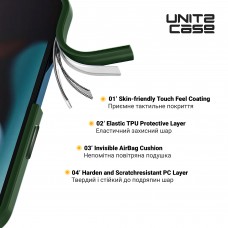 Чехол накладка ArmorStandart PC UNIT2 для Apple iPhone 15 Green (ARM69968)