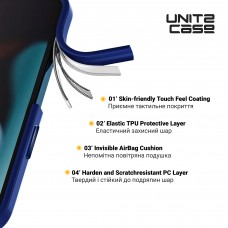 Чехол накладка ArmorStandart PC UNIT2 для Apple iPhone 15 Plus Blue (ARM69974)