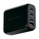 Сетевое зарядное устройство ArmorStandart Resolute Power ARP-131 PD 100W GaN 3Type-C 1USB 5A Black (ARM70024)