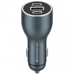 Автомобильное зарядное устройство ArmorStandart Resolute Power ASPP-21 PD 100W 5A 2Type-C 1USB Grey (ARM70026)