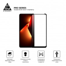 Защитное стекло ArmorStandart Pro для Tecno POVA NEO 3 (LH6n) Black (ARM70387)