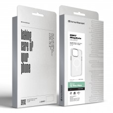 Чехол накладка Armorstandart TPU Unit MagSafe для Apple iPhone 12 Pro Max Matte Clear Silver (ARM70443)