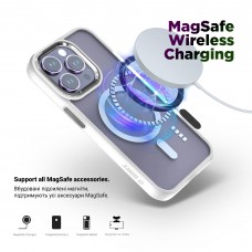 Чехол накладка Armorstandart TPU Unit MagSafe для Apple iPhone 13 Pro Max Matte Clear Silver (ARM70461)