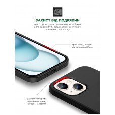 Чехол накладка ArmorStandart TPU ICON2 для Apple iPhone 15 Black (ARM70504)