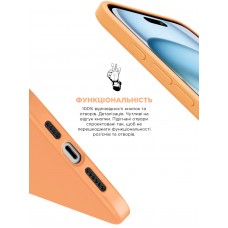 Чехол накладка ArmorStandart TPU ICON2 для Apple iPhone 15 Plus Orange Sorbet (ARM70518)