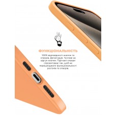 Чехол накладка ArmorStandart TPU ICON2 для Apple iPhone 15 Pro Orange Sorbet (ARM70526)