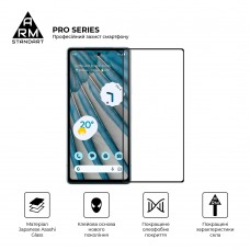 Защитное стекло ArmorStandart Pro для Google Pixel 7a Black (ARM70852)