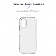 Чехол накладка ArmorStandart TPU Air Series для Oppo A18 4G / A38 4G Camera cover Transparent (ARM71037)