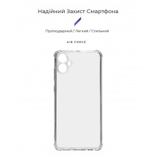 Чехол накладка ArmorStandart TPU Air Force для Samsung A05 (A055) Camera cover Transparent (ARM71792)