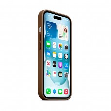 Чехол накладка SK PU MagSafe Original для Apple iPhone 15 Plus (OEM) - Taupe (ARM71981)