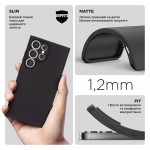 Чехол накладка TPU Armorstandart Matte Slim Fit для Samsung S24 Ultra Camera cover Black (ARM72478) Чехол накладка TPU Armorstandart Matte Slim Fit для Samsung S24 Ultra Camera cover Black (ARM72478)