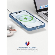 Чехол накладка ArmorStandart TPU ICON2 MagSafe для Apple iPhone 15 Winter Blue (ARM72760)