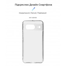 Чехол накладка ArmorStandart TPU Air для Google Pixel 8 Camera cover Clear (ARM72941)