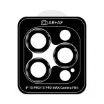Защитное стекло для камеры ArmorStandart Pro для iPhone 15 Pro/15 Pro Max Black Titanium (ARM73317)