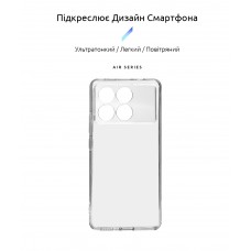 Чехол накладка ArmorStandart TPU Air для Xiaomi Poco X6 Pro 5G Camera cover Clear (ARM73376)