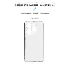 Чехол накладка ArmorStandart TPU Air для Tecno Spark 20C (BG7n) Camera cover Clear (ARM73591)