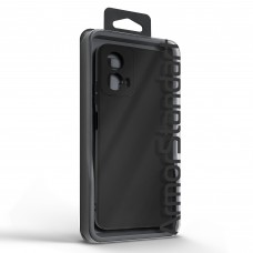 Чехол накладка TPU Armorstandart Matte Slim Fit для Motorola G34 5G Camera cover Black (ARM73879)