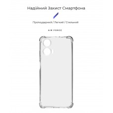 Чехол накладка ArmorStandart TPU Air Force для Motorola G24 Power Camera cover Transparent (ARM73906)