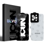 Защитное стекло ArmorStandart Supreme Set Black Icon для Apple iPhone 15 Pro (ARM74187)