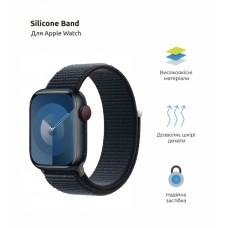 Ремешок ArmorStandart Nylon Band для Apple Watch All Series 42/44/45/49mm Midnight (ARM74217)