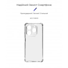 Чехол накладка ArmorStandart TPU Air Force для Tecno Spark 20 Pro (KJ6) Camera cover Transparent (ARM74394)