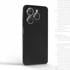 Чехол накладка TPU Armorstandart Matte Slim Fit для Tecno Spark 20 Pro (KJ6) Camera cover Black (ARM74402)