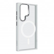 Чехол накладка Armorstandart TPU Unit MagSafe для Samsung S24 Ultra Matte Clear Silver (ARM74869)