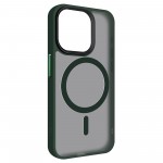 Чехол накладка Armorstandart TPU Uniq MagSafe для Apple iPhone 15 Pro Dark Green (ARM75322) Чехол накладка Armorstandart TPU Uniq MagSafe для Apple iPhone 15 Pro Dark Green (ARM75322)