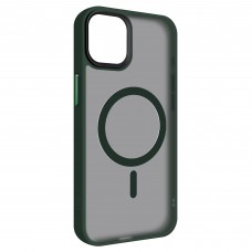 Чехол накладка Armorstandart TPU Uniq MagSafe для Apple iPhone 15 Plus Dark Green (ARM75323)