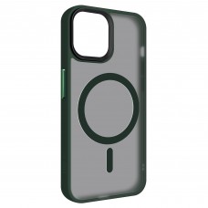 Чехол накладка Armorstandart TPU Uniq MagSafe для Apple iPhone 14 Dark Green (ARM75324)