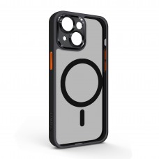 Чехол накладка ArmorStandart TPU Unit MagSafe SE для Apple iPhone 13 Black Orange (ARM75368)