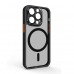 Чехол накладка ArmorStandart TPU Unit MagSafe SE для Apple iPhone 13 Pro Black Orange (ARM75370)