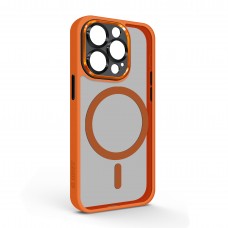 Чехол накладка ArmorStandart TPU Unit MagSafe SE для Apple iPhone 15 Pro Orange Black (ARM75371)