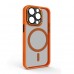 Чехол накладка ArmorStandart TPU Unit MagSafe SE для Apple iPhone 15 Pro Orange Black (ARM75371)