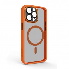 Чехол накладка ArmorStandart TPU Unit MagSafe SE для Apple iPhone 15 Pro Max Orange Black (ARM75372)