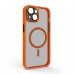Чехол накладка ArmorStandart TPU Unit MagSafe SE для Apple iPhone 15 Plus Orange Black (ARM75373)