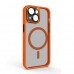 Чехол накладка ArmorStandart TPU Unit MagSafe SE для Apple iPhone 13 Orange Black (ARM75377)
