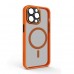 Чехол накладка ArmorStandart TPU Unit MagSafe SE для Apple iPhone 13 Pro Max Orange Black (ARM75378)