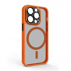 Чехол накладка ArmorStandart TPU Unit MagSafe SE для Apple iPhone 13 Pro Orange Black (ARM75379)