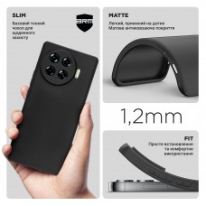 Чехол накладка TPU Armorstandart Matte Slim Fit для Tecno Spark 20 Pro+ (KJ7) Camera cover Black (ARM75493) Чехол накладка TPU Armorstandart Matte Slim Fit для Tecno Spark 20 Pro+ (KJ7) Camera cover Black (ARM75493)