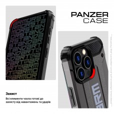 Чехол накладка Armorstandart TPU Panzer для Apple iPhone 15 Pro Max Grey (ARM75646)