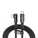 Кабель ArmorStandart AT-C1D Type-C-Type-C 90 degree 100W 1.2m Black (ARM75870)