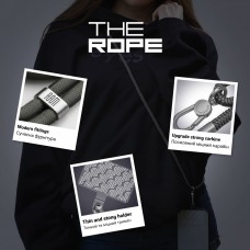 Ремешок для смартфона ArmorStandart Rope Titanium Grey with Clear holder (ARM76099)